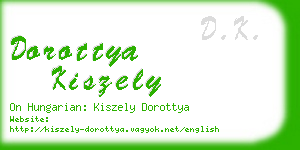 dorottya kiszely business card